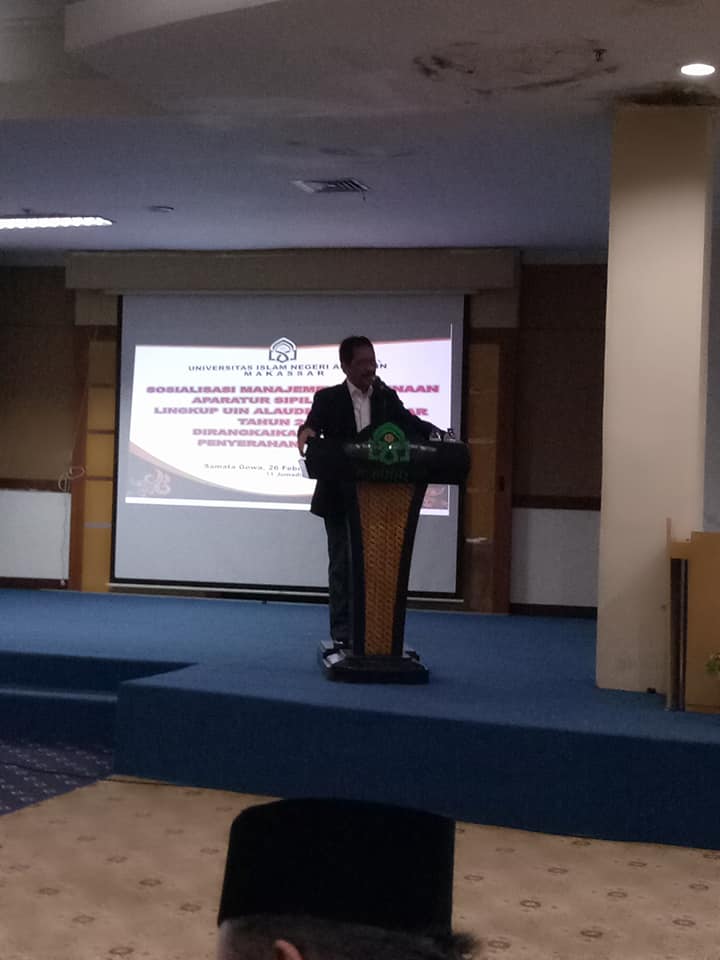 Gambar UIN Gelar Sosialisasi Manajemen Pembinaan Aparatur Sipil Negara